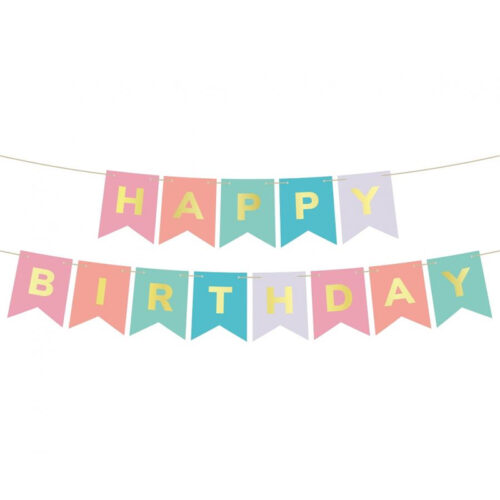 Baner - Happy Birthday, 200 cm