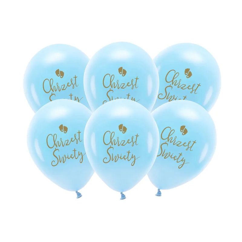 Balony bez helu: Happy Birthday, 33cm, 6szt. Balony gumowe Szalony.pl - Sklep imprezowy
