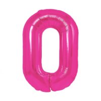 Balon z helem: cyfra 0 - 85cm, ciemnoróżowa – Szalony.pl – Szalony.pl – Szalony.pl