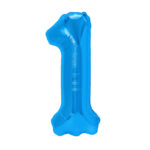 Balon z helem: cyfra 1 - 85cm, ciemnoniebieska – Szalony.pl – Szalony.pl