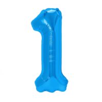 Balon z helem: cyfra 1 - 85cm, ciemnoniebieska – Szalony.pl – Szalony.pl – Szalony.pl
