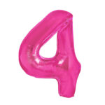 Balon z helem: cyfra 4 - 85cm, ciemnoróżowa. Szalony.pl - Sklep imprezowy. Balon z helem: cyfra 4 - 85cm, ciemnoróżowa. Szalony.pl - Sklep imprezowy.