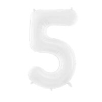Balon bez helu: cyfra 1, biały 86cm – Balony bez helu – Szalony.pl