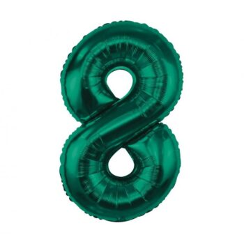 Balon z helem: cyfra 8 - 85cm, butelkowy zielony – Szalony.pl – Szalony.pl – Szalony.pl – Szalony.pl – Szalony.pl