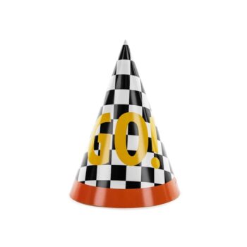 Czapeczki – GO!, 16cm, 6szt. – Czapeczki papierowe – Szalony.pl