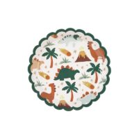Talerzyki – Dinozaury, 18x18cm, 6szt. – Talerzyki papierowe – Szalony.pl