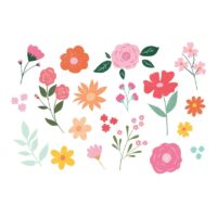 Tatuaże zmywalne – Kwiaty, 19 szt. – Przebrania imprezowe – Szalony.pl