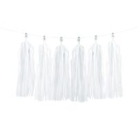 Girlanda “Frędzle”, białe 200 cm – Banery – Szalony.pl