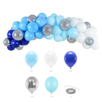 Girlanda balonowa – niebieska, 200cm – Dekoracje imprezowe – Szalony.pl