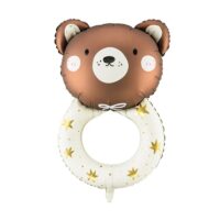 Balon bez helu: Miś grzechotka, 45x67cm – Balony bez helu – Szalony.pl