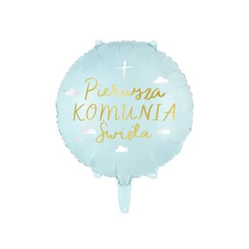 Balon bez helu: Pierwsza Komunia Święta, 45cm – Balony bez helu – Szalony.pl