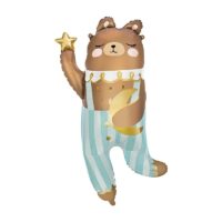 Balon bez helu: Miś z gwiazdką, 72x104cm – Balony bez helu – Szalony.pl