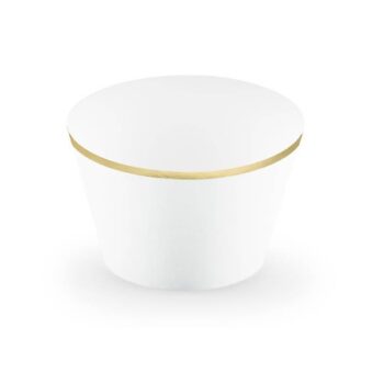 Papilotki do muffinki – 5×7, 6x5cm, biały 6szt – Promocje – Szalony.pl
