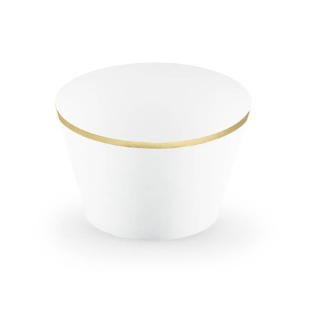 Papilotki do muffinki – 5×7, 6x5cm, biały 6szt – Promocje – Szalony.pl