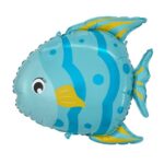 Balon bez helu: Ryba, 47×44 cm – Balony bez helu – Szalony.pl