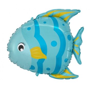 Balon bez helu: Ryba, 47×44 cm – Balony bez helu – Szalony.pl