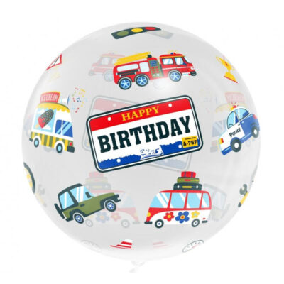 Balon bez helu: Aqua, samochody, 20″ Balony bez helu Szalony.pl - Sklep imprezowy
