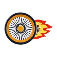 Talerzyki – Koło, 26.5x18cm, 6szt. – Talerzyki papierowe – Szalony.pl