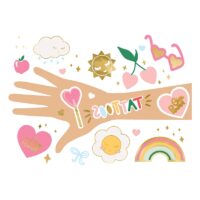 Tatuaże zmywalne – Stokrotki – Przebrania imprezowe – Szalony.pl