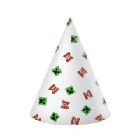 Czapeczki papierowe – Minecraft, 6 szt – Czapki papierowe – Szalony.pl