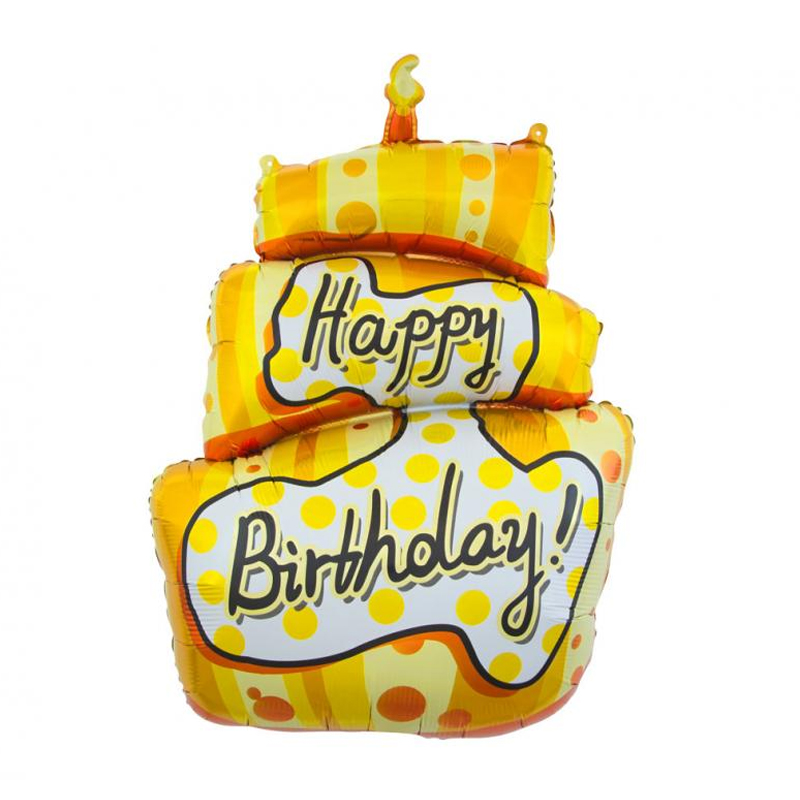 Balon z helem: Tort, 79×53 cm Balony na Urodziny Szalony.pl - Sklep imprezowy