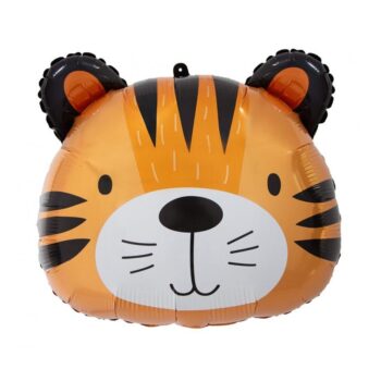 Balon bez helu: Tygrys, głowa, 41×36 cm – Balony bez helu – Szalony.pl