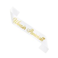 Szarfa – Wieczór Panieński, biała, 160x10cm – Prezent na Wieczór panieński – Szalony.pl