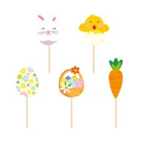 Topper – Wielkanoc, 5 szt. – Toppery na tort – Szalony.pl