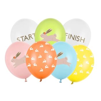 Balony bez helu: Egg hunt, 30 cm, 7szt. – Balony gumowe – Szalony.pl