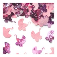 Konfetti – Wózeczki, różowe, 15g – Konfetti – Szalony.pl