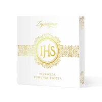 Zaproszenia – IHS, komunia, 10 szt – Dekoracje na Komunię Świętą – Szalony.pl
