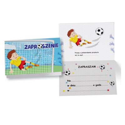 Zaproszenia – piłkarz – Zaproszenia – Szalony.pl