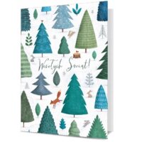 Kartka okolicznościowa – Wesołych Świąt – choinki – Kartki okolicznościowe – Szalony.pl