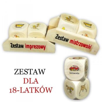 Zestaw kostek – Dla 18-latków – Prezent na 18 urodziny – Szalony.pl