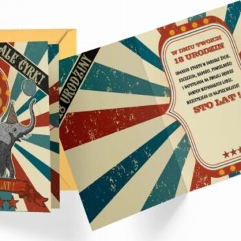 Kartka urodzinowa – 18, Ale cyrk! – Kartki na 18 urodziny – Szalony.pl