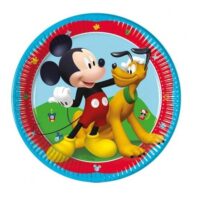 Talerzyki papierowe – Myszka Miki, 19,5 cm, 8szt – Dekoracje imprezowe – Szalony.pl