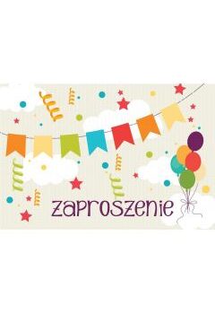 Zaproszenia – ogólne, girlanda, 5 szt – Wszystkie produkty – Szalony.pl
