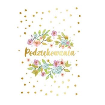 Kartka okolicznościowa – Podziękowania Kwiaty – Kartki okolicznościowe – Szalony.pl