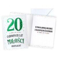 Kartka okolicznościowa – 20 cudownych lat miłości – Kartki okolicznościowe – Szalony.pl