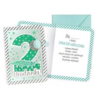 Karta urodzinowa – 2 Urodzinki zielony krokodyl – Kartki okolicznościowe – Szalony.pl