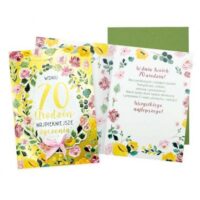 Kartka urodzinowa – 70, Kwiaty – Kartki okolicznościowe – Szalony.pl