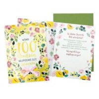 Kartka urodzinowa – 100, Kwiaty – Kartki okolicznościowe – Szalony.pl