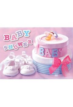 Kartka urodzinowa – 3D, Baby Shower, różowa – Kartki okolicznościowe – Szalony.pl
