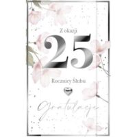 Kartka urodzinowa – 25 rocznica ślubu – Kartki okolicznościowe – Szalony.pl