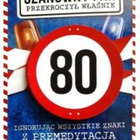 Kartka urodzinowa – 80 Mandat Pan – Kartki okolicznościowe – Szalony.pl