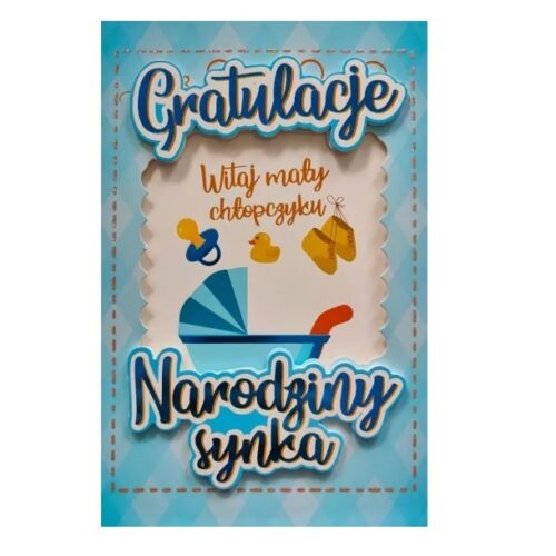 Kartka - Gratulacje narodziny synka