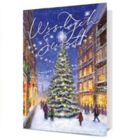 Kartka okolicznościowa – Wesołych Świąt, choinka – Kartki okolicznościowe – Szalony.pl