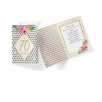 Kartka okolicznościowa – 70 urodziny, kwiaty – Kartki okolicznościowe – Szalony.pl