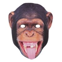 Maska papierowa – Małpa – Przebrania imprezowe – Szalony.pl