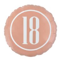 Balon bez helu: 18, różowe-złoto, 18″ – Balony bez helu – Szalony.pl